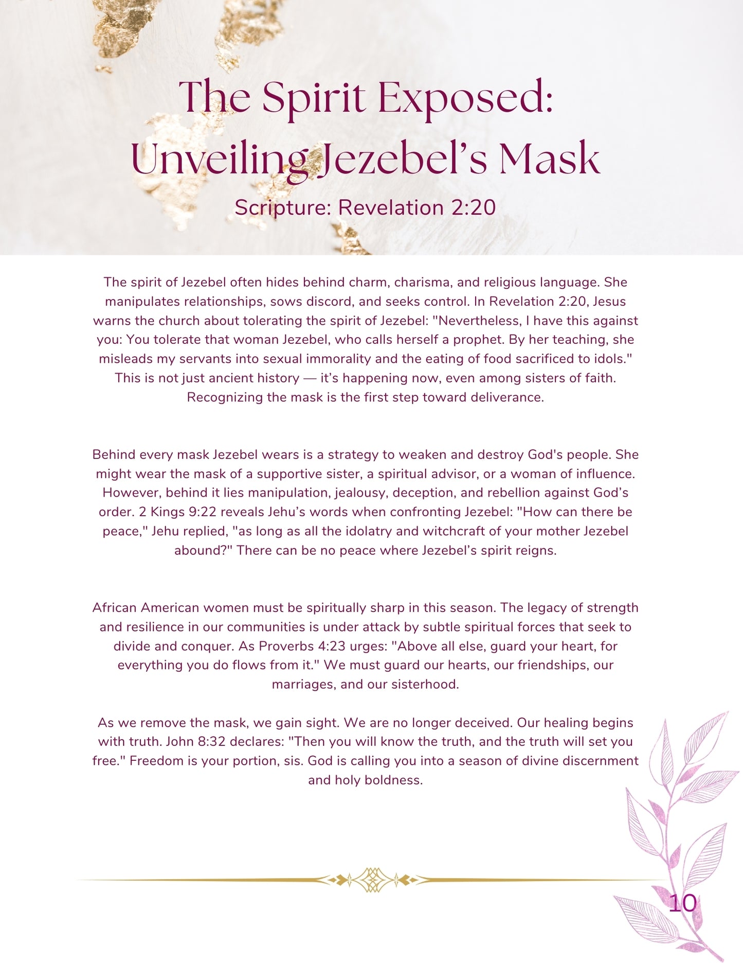 PRE-ORDER Sisters of Truth: Unmasking the Jezebel Spirit - Downloadable Ebook AVAILABLE JUNE 4, 2025